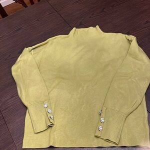 Tahari Large green sweater